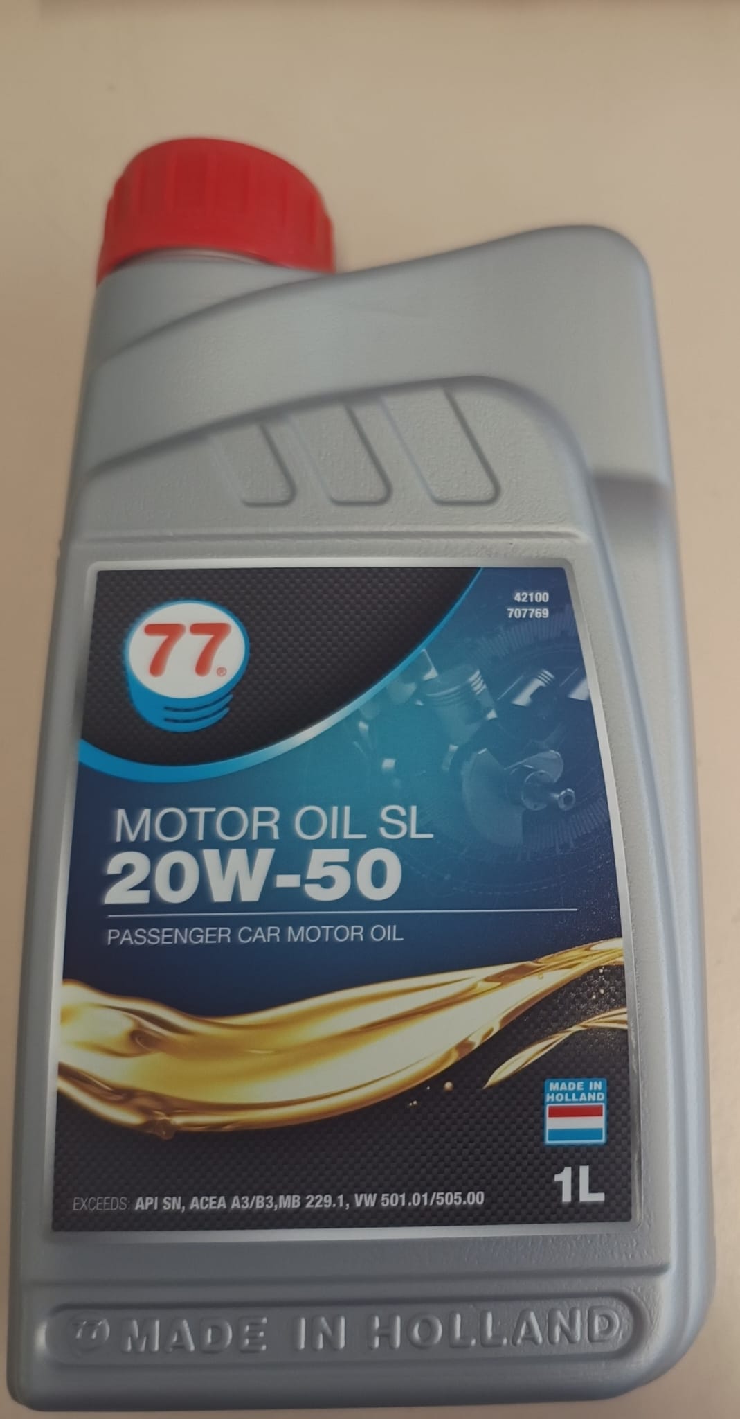 Olio Motore 20W-50 Consigliato solo per motori 1600
