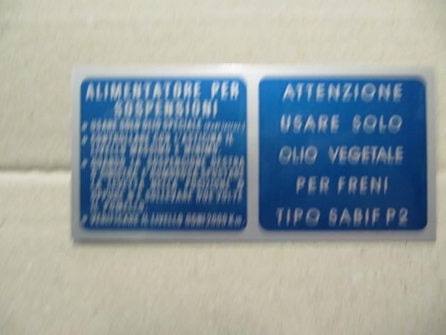 ETICHETTA ALIMENT. SOSPENSIONI